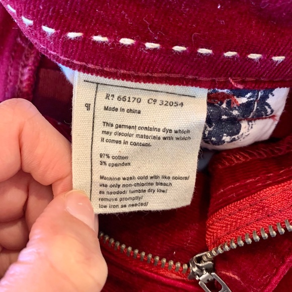 Red Pilcolro Courdory Skinny Jeans - Picture 5 of 6